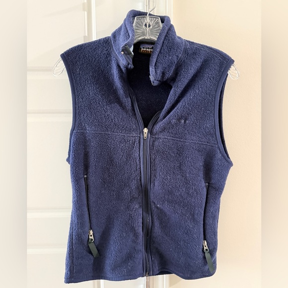 Patagonia Jackets & Blazers - Patagonia Synchilla Navy Autumn Vest 🧥 Vintage 90s Fleece Full Zip Size Small